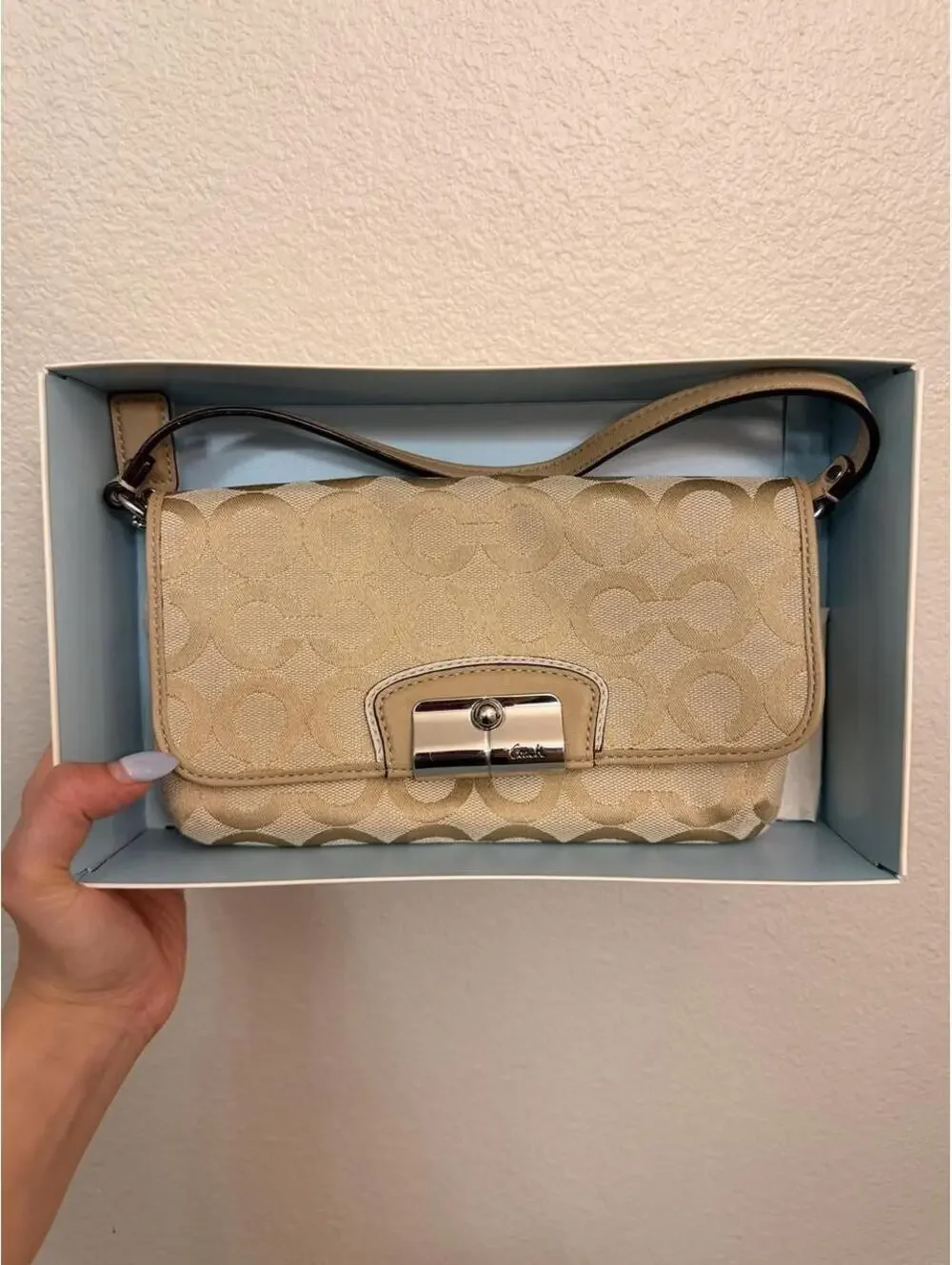 Gold Coach Kristin Wristlet/Wallet
